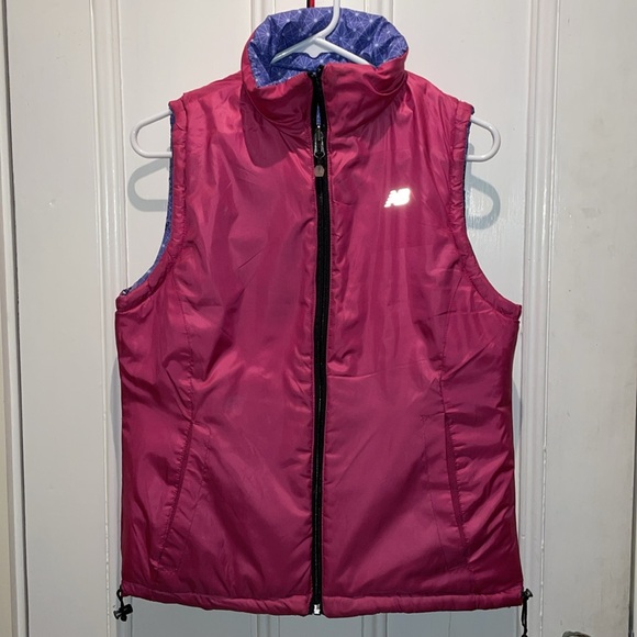 New Balance Reversible Quilted Puffer Vest Ladies S EUC - Picture 6 of 9